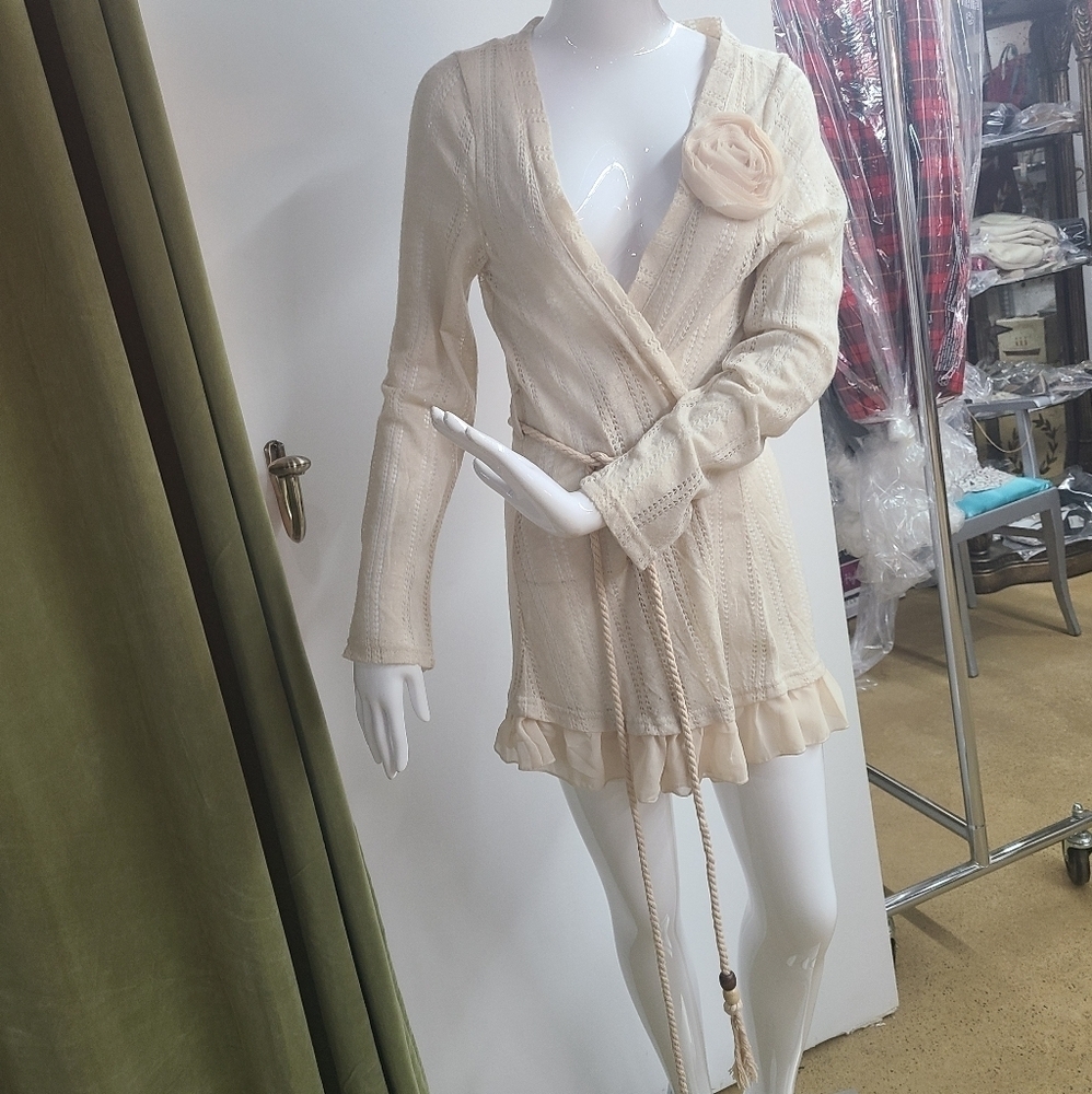 Charming Charlie Beige Cardigan